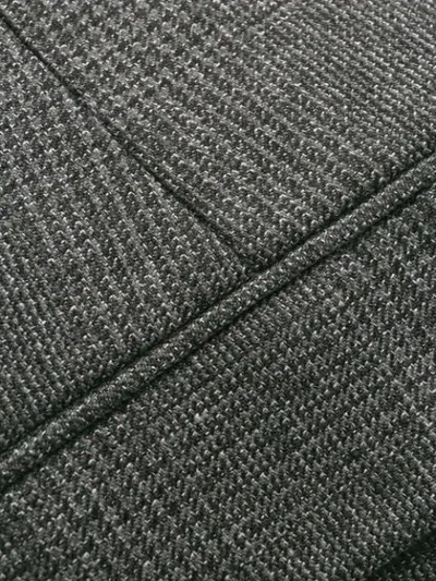 Shop Prada Tweed Blazer In Black