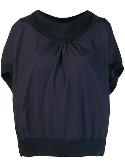 Shop Tsumori Chisato Blouse With Structured Collar In Blue