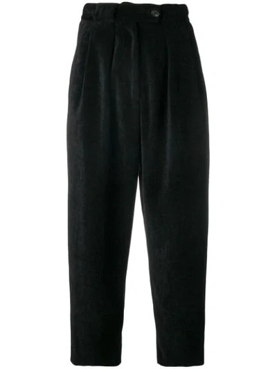 Shop Mcq By Alexander Mcqueen Cropped Trousers In Black