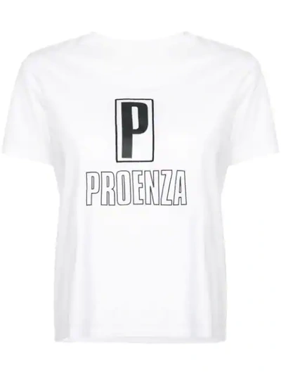 Shop Proenza Schouler Pswl ”p” Baby T-shirt In Black