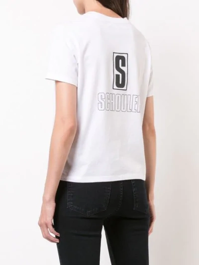 Shop Proenza Schouler Pswl ”p” Baby T-shirt In Black