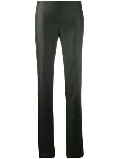 Pre-owned Jean Paul Gaultier Gathered Slim Trousers In Black
