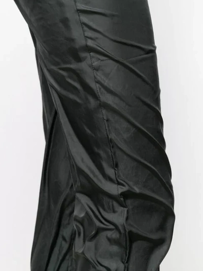 Pre-owned Jean Paul Gaultier Gathered Slim Trousers In Black