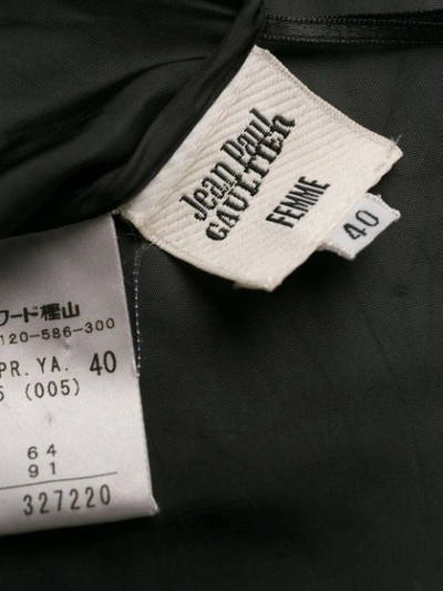 Pre-owned Jean Paul Gaultier Gathered Slim Trousers In Black