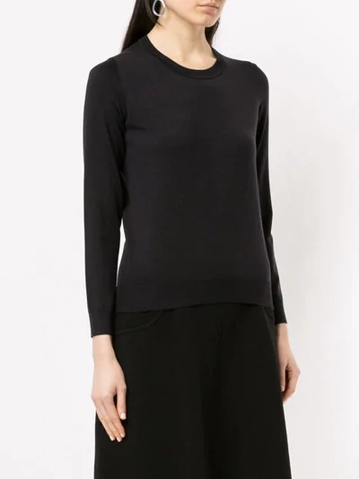 Shop Anteprima Klassischer Pullover - Schwarz In Black