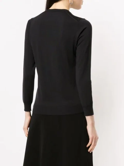 Shop Anteprima Klassischer Pullover - Schwarz In Black