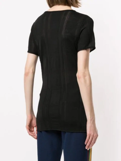 Pre-owned Fendi Logos Long Sleeve Top In Black