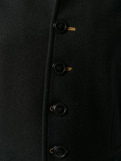Pre-owned Jean Paul Gaultier Military Style Coat In Black