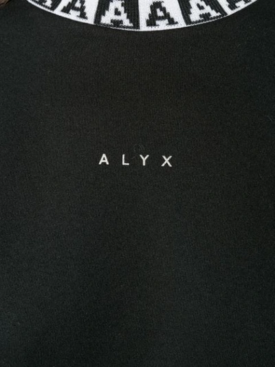 Shop Alyx Monogram Ribbed Tshirt In Black