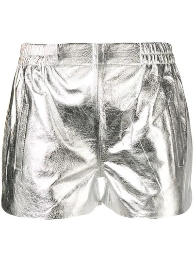 Shop Laneus Pull-on Shorts - Silver