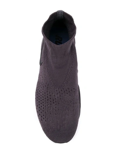 Shop Nike Rise React Flyknit Sneakers In 004 Grey