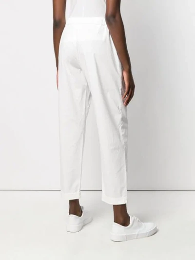 Shop Barena Venezia Tapered Trousers In White