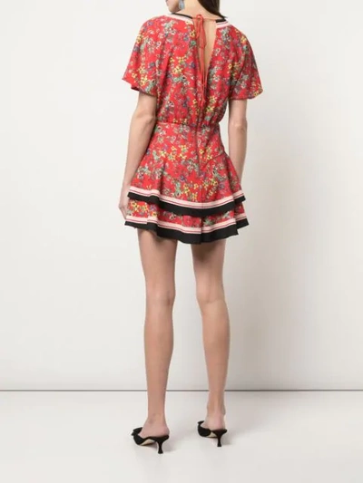 ALICE+OLIVIA PALMIRA DRESS - 红色