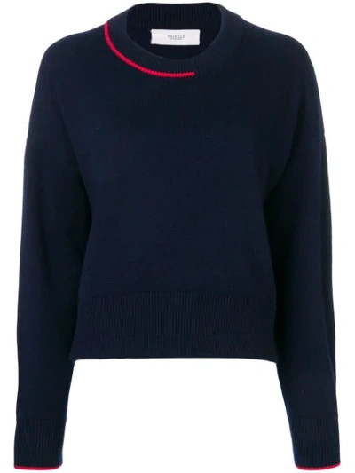 Shop Pringle Of Scotland Loose-fit Cashmere Sweater In Blue