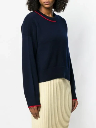 Shop Pringle Of Scotland Loose-fit Cashmere Sweater In Blue