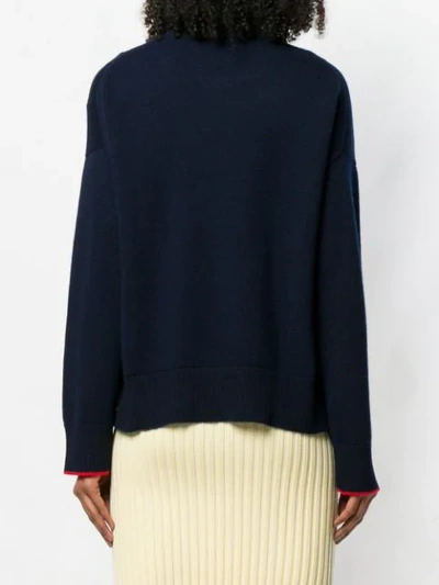 Pringle Of Scotland Loose-fit Cashmere Sweater In Blue