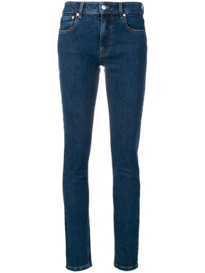 JOSEPH MID-RISE SKINNY JEANS - 蓝色