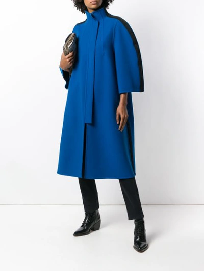 Shop Lanvin Oversized Coat - Blue