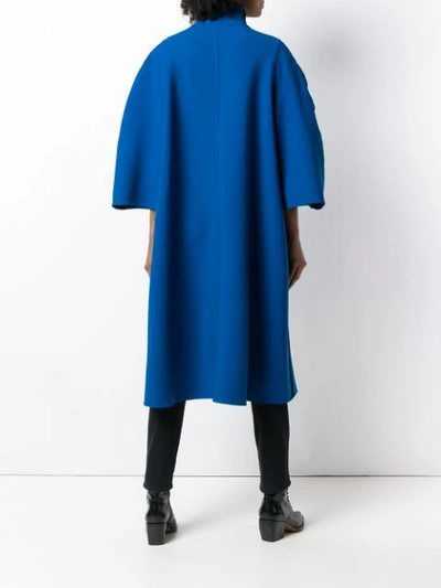 Shop Lanvin Oversized Coat - Blue