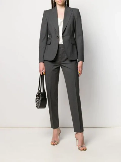 Shop Dsquared2 Plain Trouser Suit In Grey