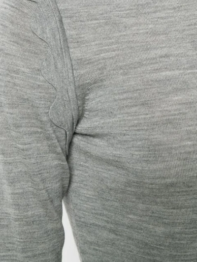 Chloé Rollkragenpullover Mit Gewellten Details In Grey