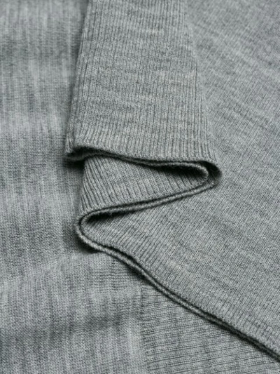 Shop Chloé Rollkragenpullover Mit Gewellten Details In Grey