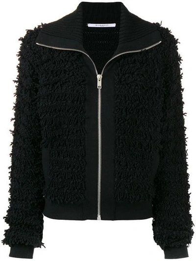 Shop Givenchy Textured Jacket In Black