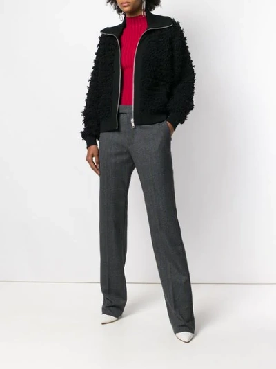 Givenchy Textured Wool-blend Jacket In Black