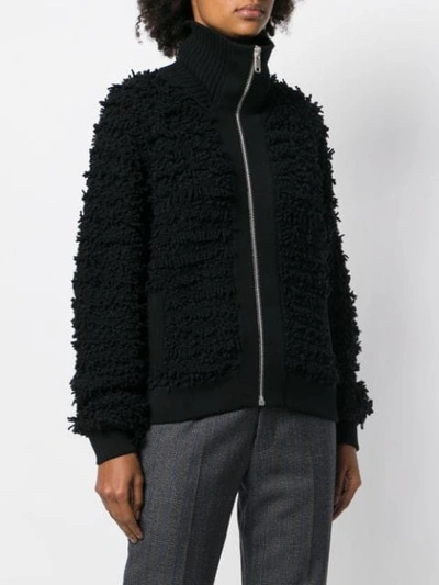 Shop Givenchy Textured Jacket In Black