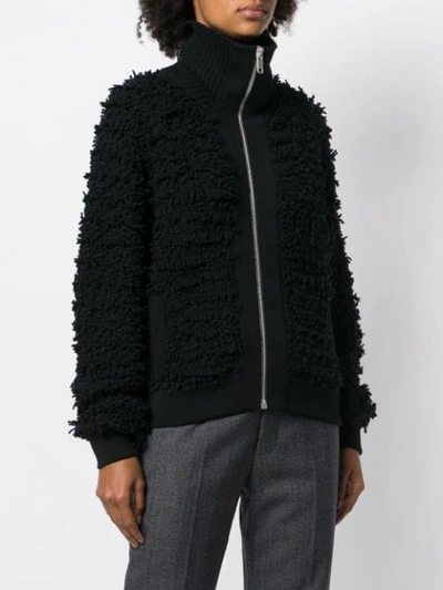 Givenchy Textured Wool-blend Jacket In Black