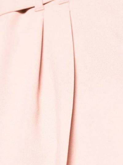 Shop Red Valentino Buckled Cropped Trousers - Pink