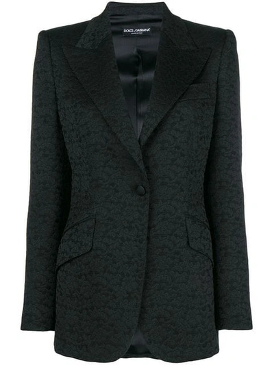 Shop Dolce & Gabbana Brocade Jacket In Black