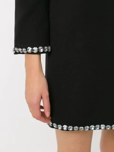 Shop Andrea Bogosian Embellished Dress In Black
