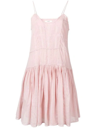 Shop Isabel Marant Étoile Amelie Vintage Dress In Pink