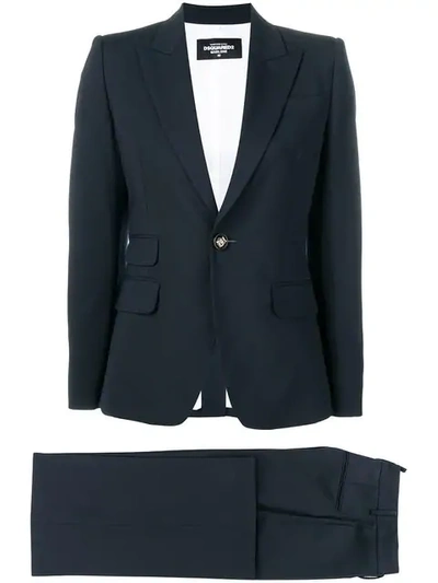 Shop Dsquared2 Marlene Two Piece Suit In Blue