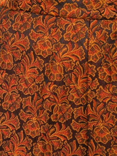 Pre-owned Saint Laurent 1980's Baroque Pattern Suit In Orange