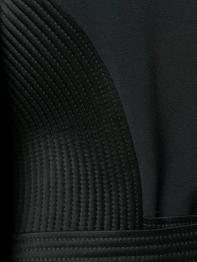 Shop David Koma Belted Cropped Jacket In Black