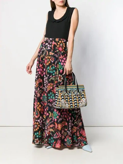 Shop Etro Maxirock Mit Print - Schwarz In Black