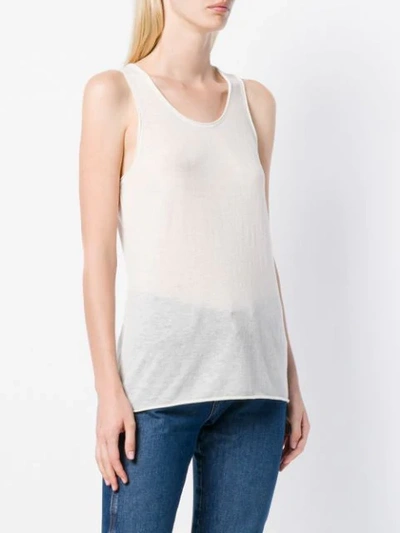 Shop Theory Cashmere Racerback Top In White