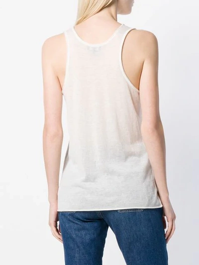 Shop Theory Cashmere Racerback Top In White