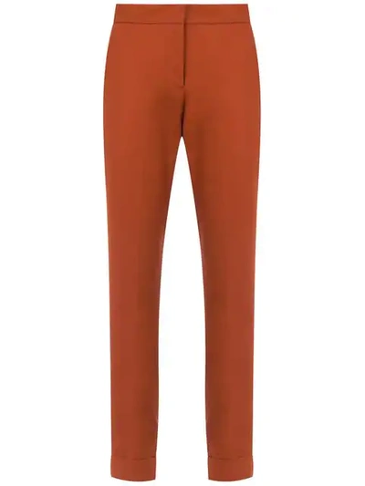 Shop Andrea Marques Straight Trousers In Brown