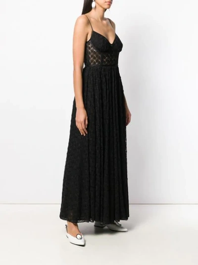 Shop Missoni Open Knit Dress In Black