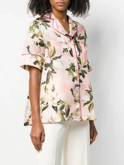Shop F.r.s For Restless Sleepers Floral Shirt In Pink