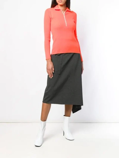 Shop Tibi Origami Skirt - Grey