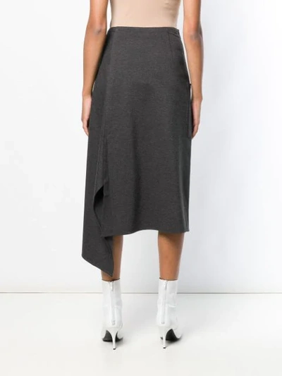 Shop Tibi Origami Skirt - Grey