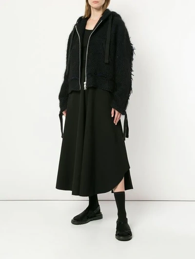 Shop Song For The Mute Oversized Knitted Jacket In Black