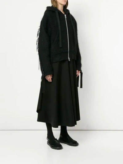 Shop Song For The Mute Oversized Knitted Jacket In Black