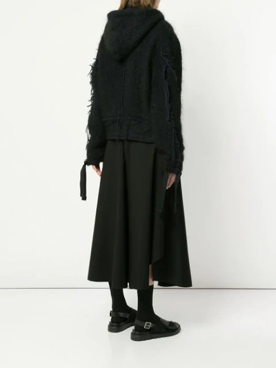 Shop Song For The Mute Oversized Knitted Jacket In Black