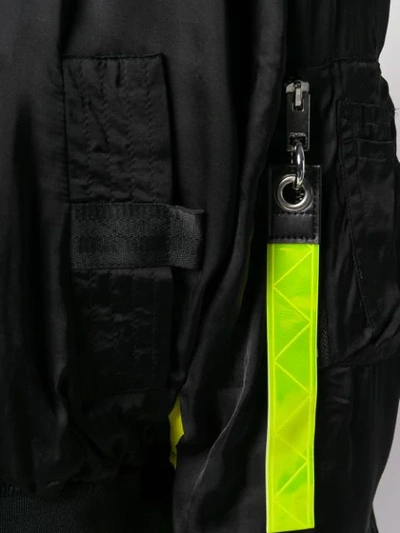 Shop Diesel Cropped Bomber Jacket In Black