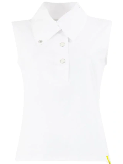 Shop Aalto Button Up Vest - White